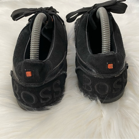 Hugo Boss Men's Black lace up comfortable sneakers Shoe Size 43 USA size 10 - Picture 5 of 8
